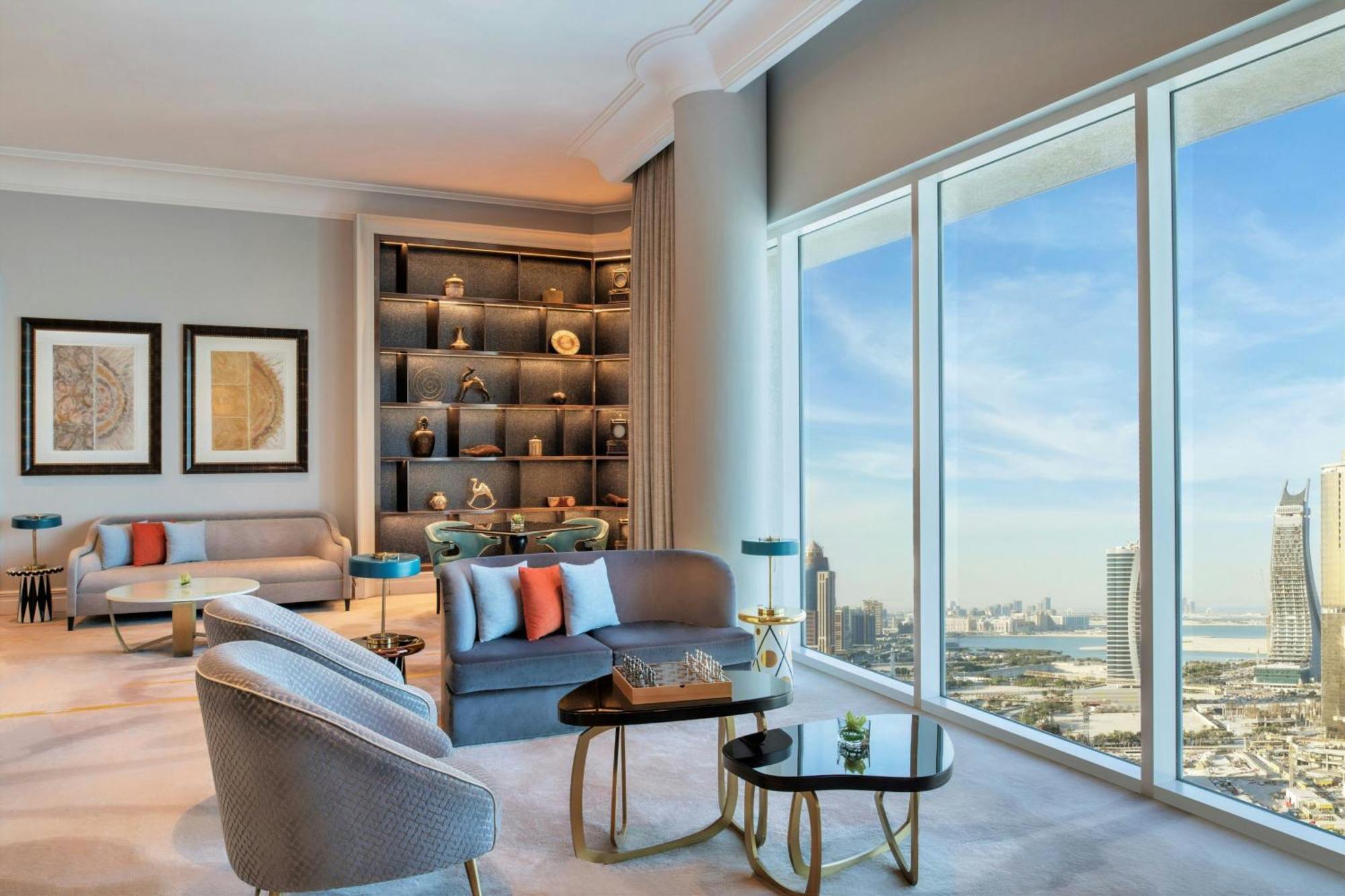 เดอะ ริตซ์-คาร์ลตัน โดฮา Hotel ภายนอก รูปภาพ A living room at the Address Downtown Dubai